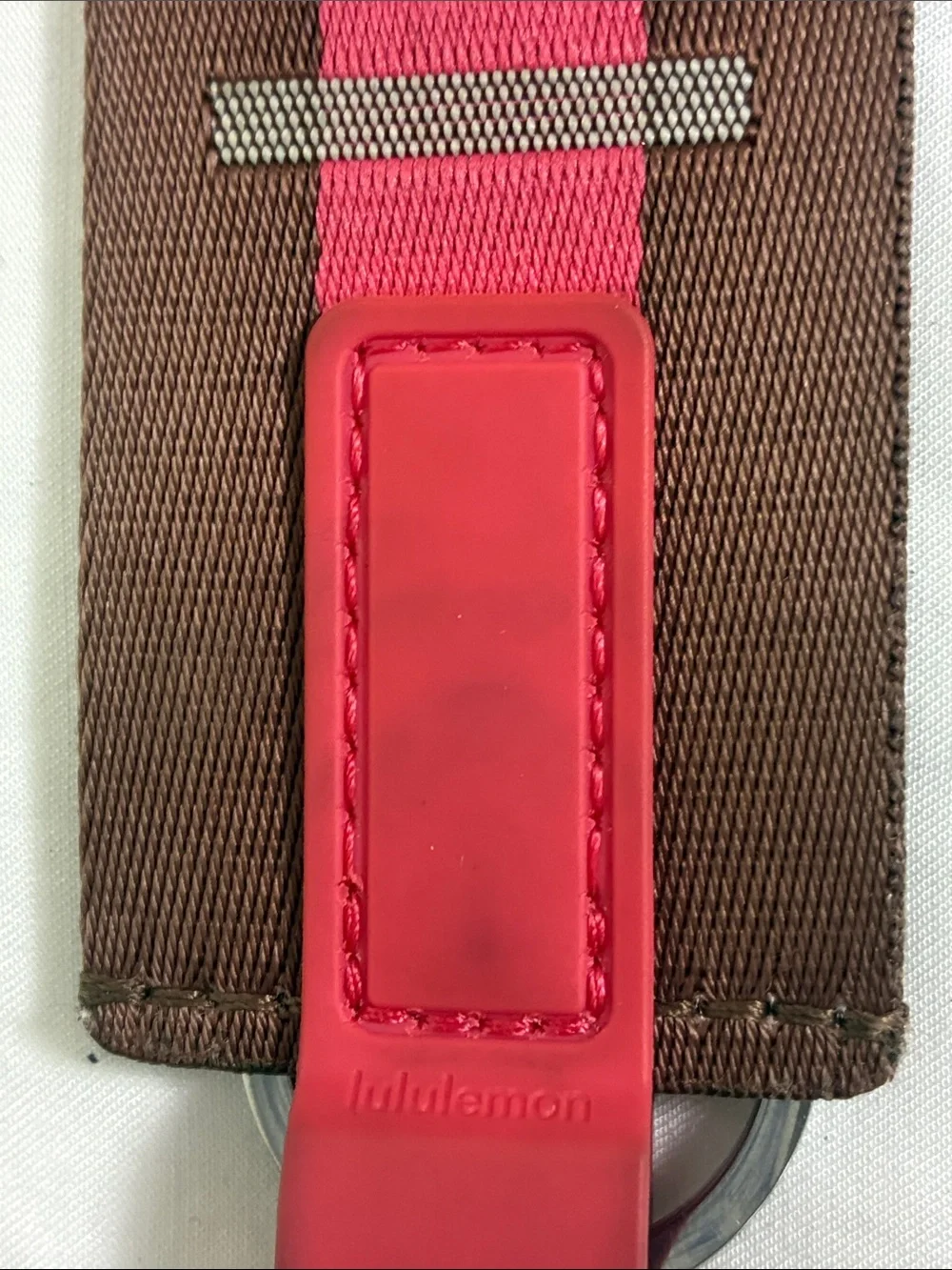 Lululemon Brown & Pink Keychain Strap